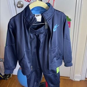Nike Kids' Navy and Teal Tracksuit